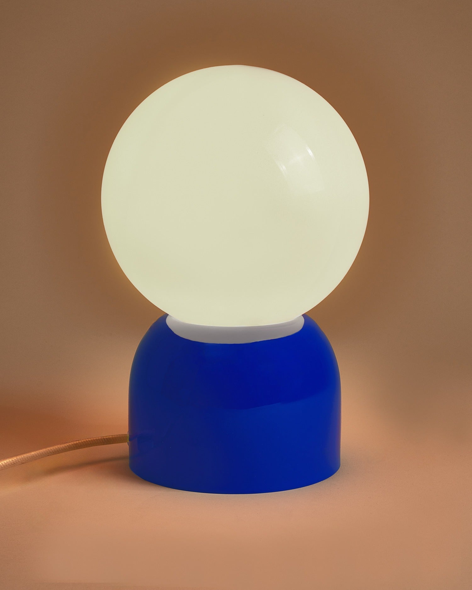 LUMO - GLASS LAMP SAND DARK BLUE