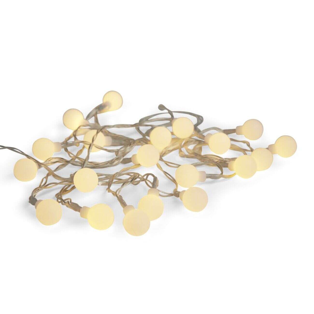 Guirlande lumineuse boules 20LED blanc chaud 2,8m