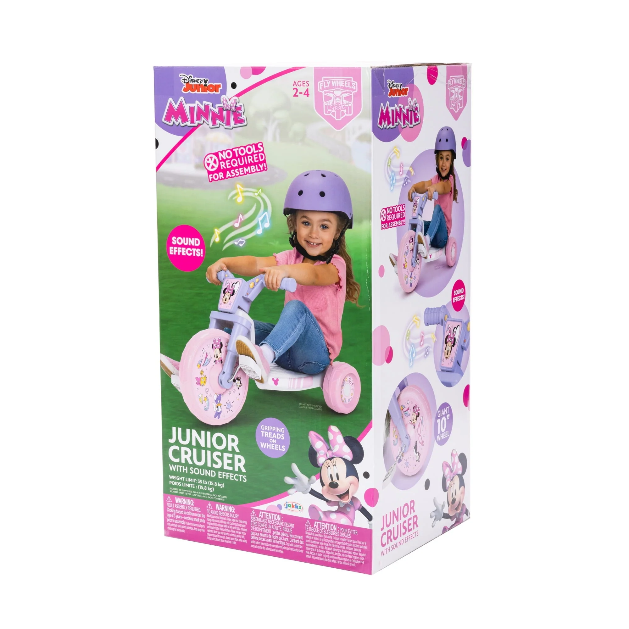Minnie Mouse 10 inch Flywheel Tricycle Ride on with Lights and Sound Effects Image 7