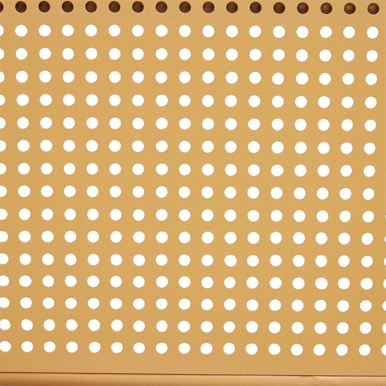 Fauteuil de jardin bas Faro empilable métal orange 56x56xH75cm