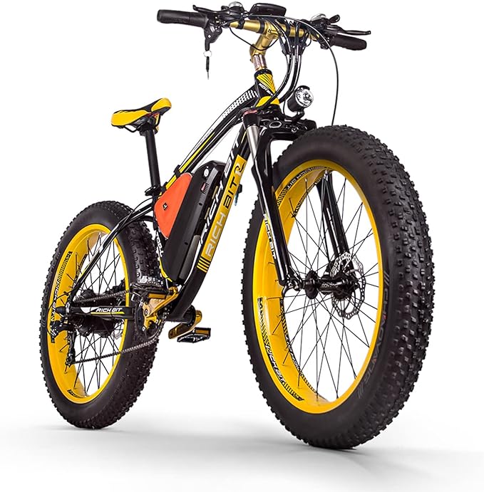 Vélo électrique pour adultes, batterie amovible 48 V 17,5 Ah, 1000 W, adapté aux vélos électriques tout-terrain.