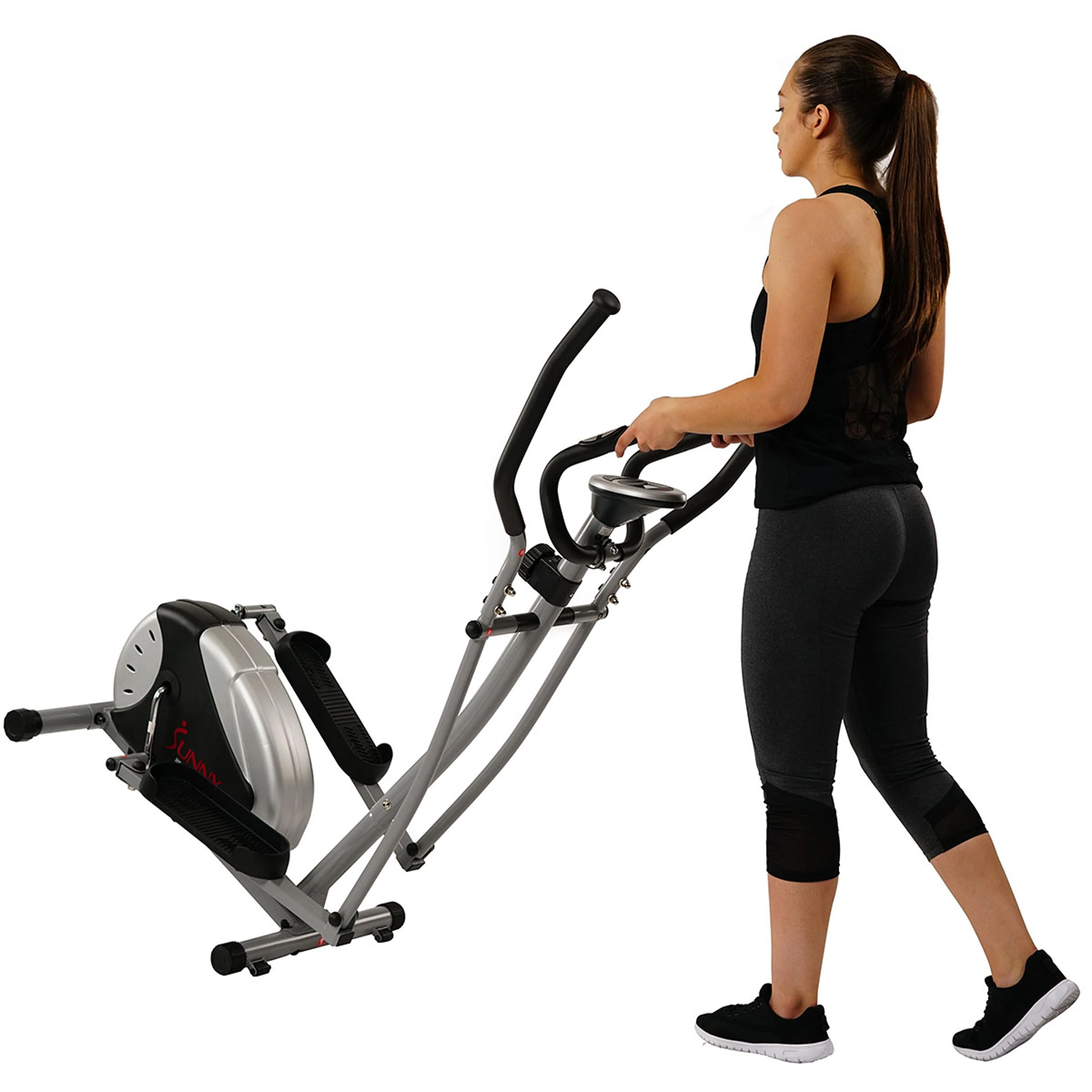 SF E905 Magnetic Elliptical Bike Elliptical Machine w/ LCD Monitor and Heart Rate Monitoring Image 5