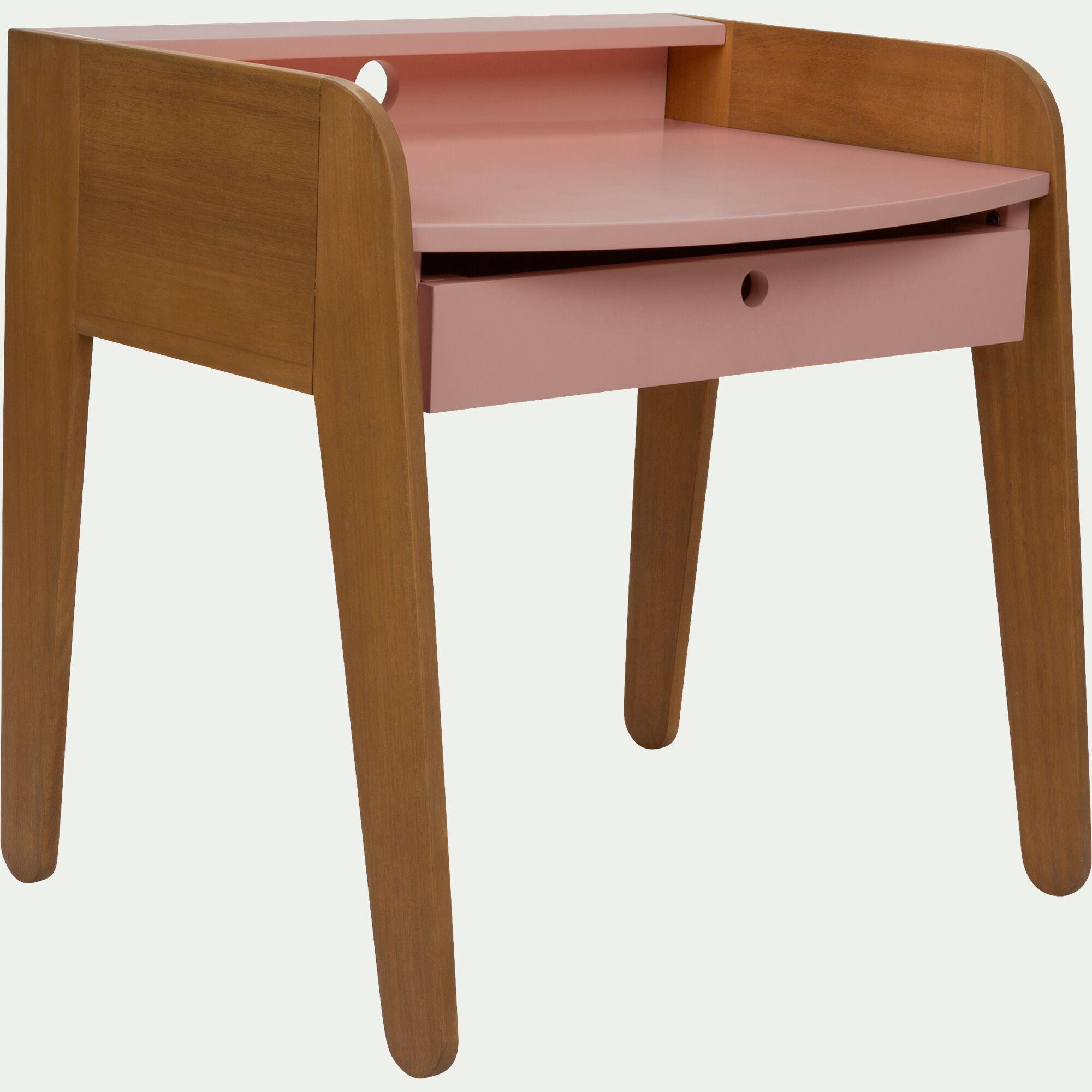 RAPHAEL - Bureau enfant en acacia - rose