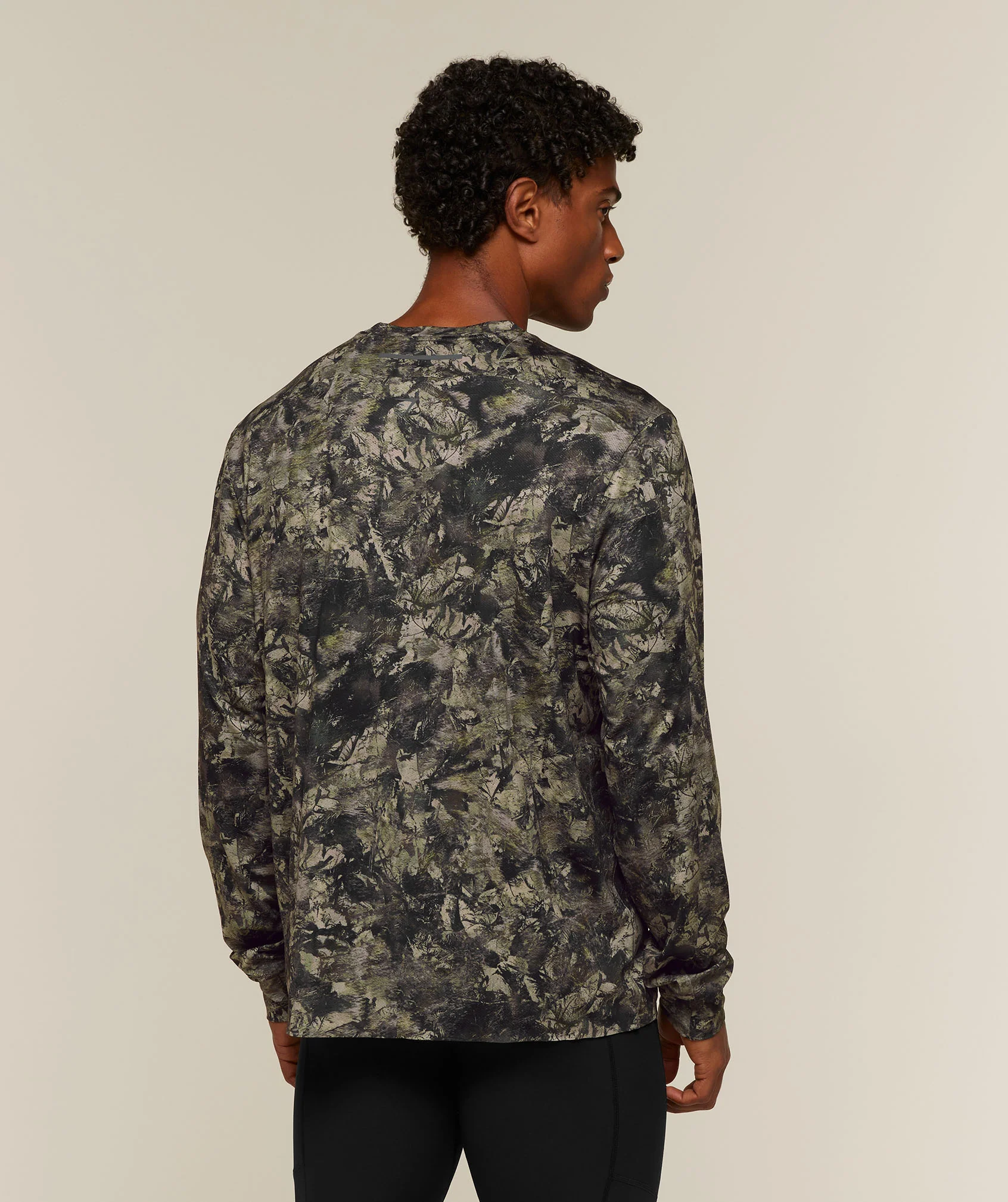 RUNNING ELITE LONG SLEEVE T-SHIRT - Chalk Beige