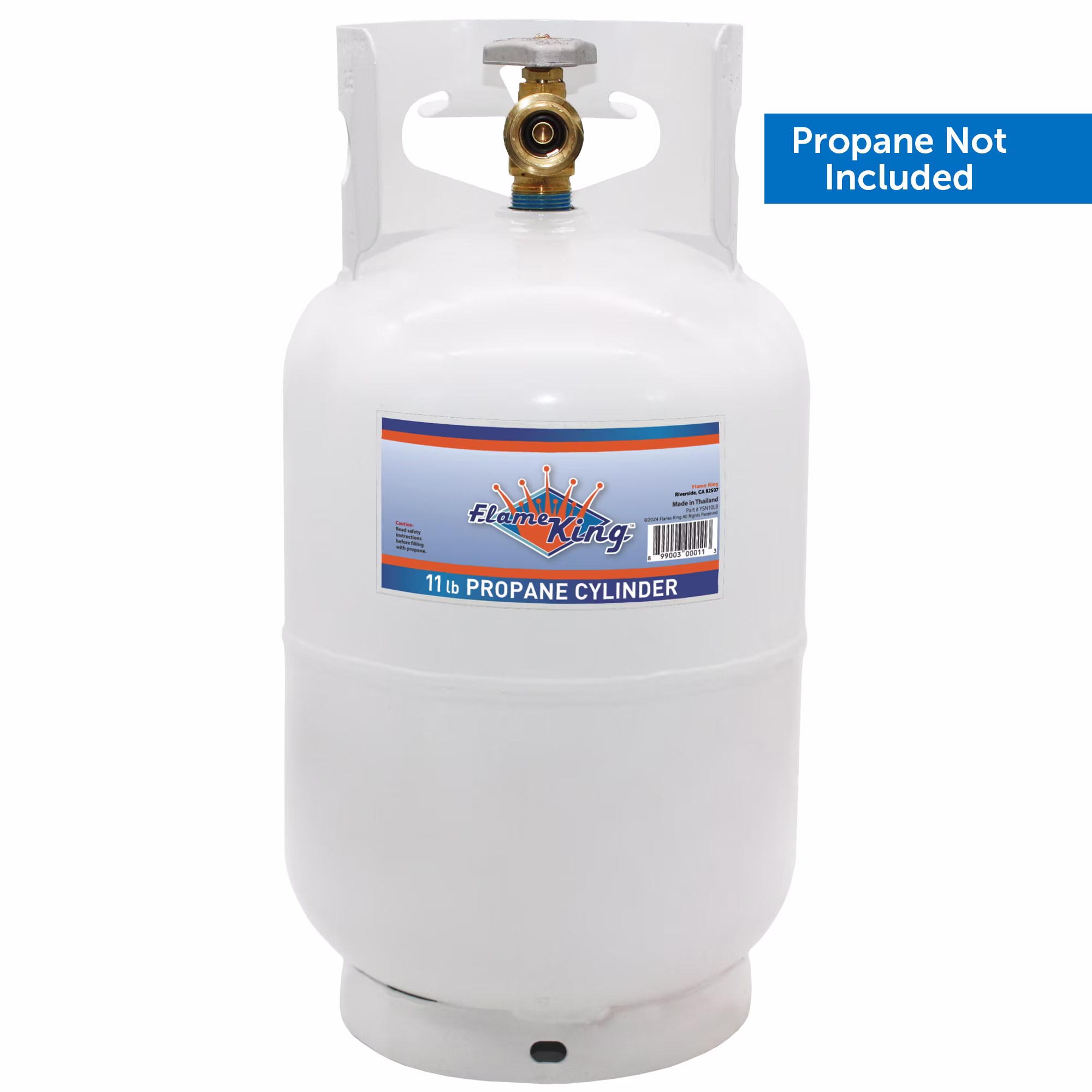 10LB Empty Steel Propane Tank LP Cylinder w/ Type1 OPD Valve, for Grills BBQs