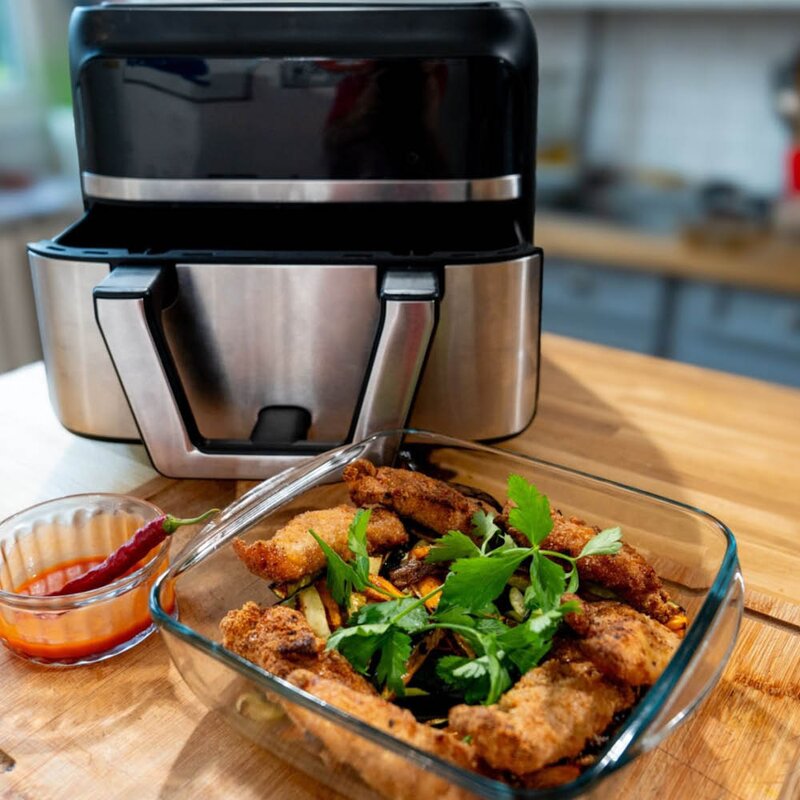 Airfryer ildfast form 22x25 cm klar