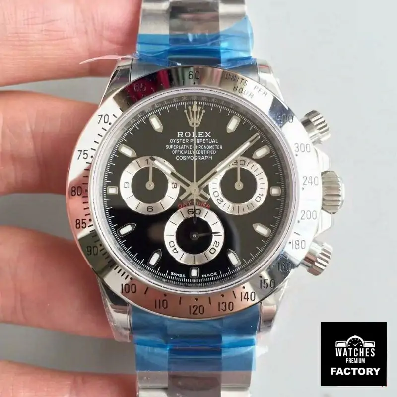 Rolex Daytona Cosmograph 116520 Noob Factory Black Dial