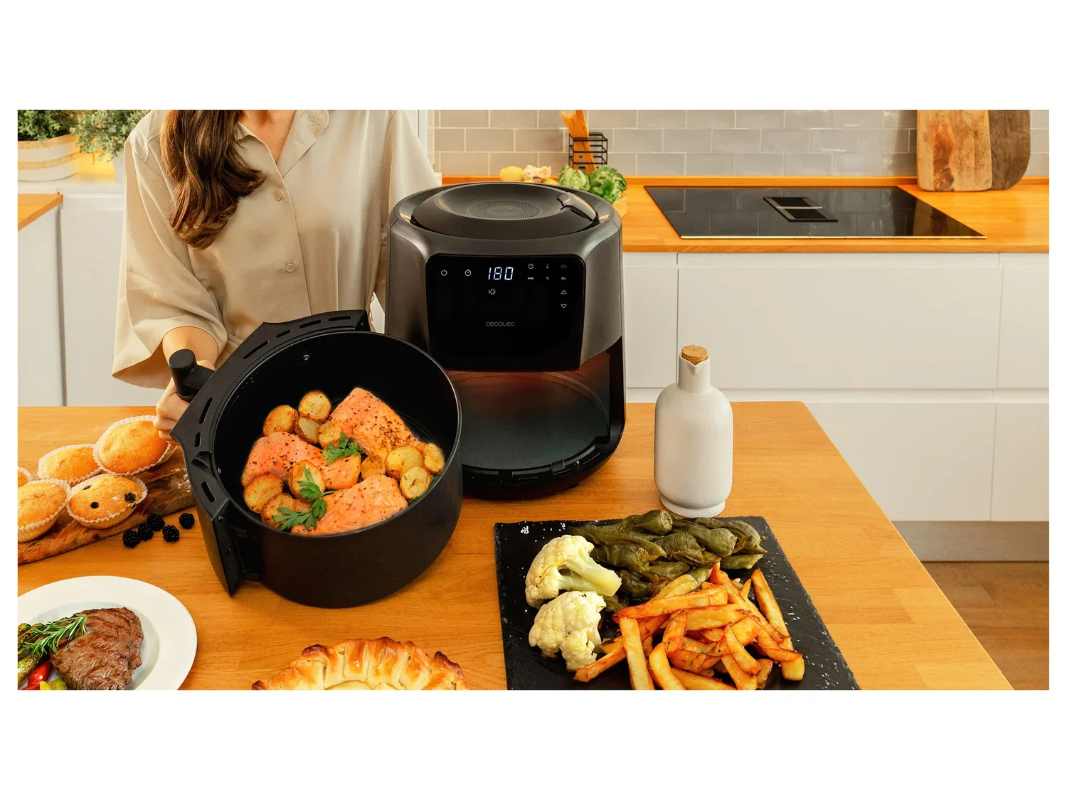Cecotec friteuse  air chaud Cecofry Rain 3300, 1550 W
