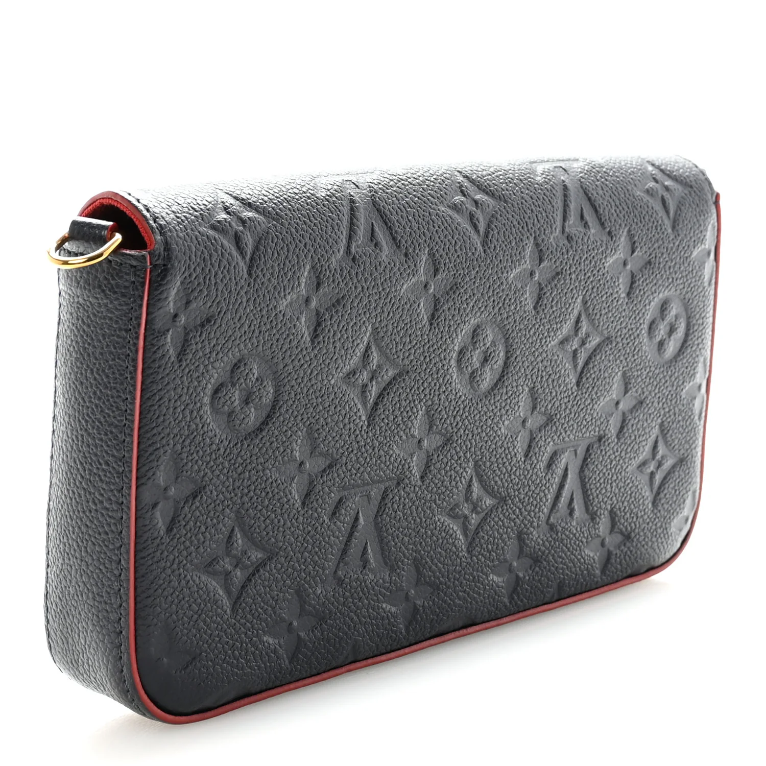 Empreinte Pochette Felicie Chain Wallet Marine Rouge