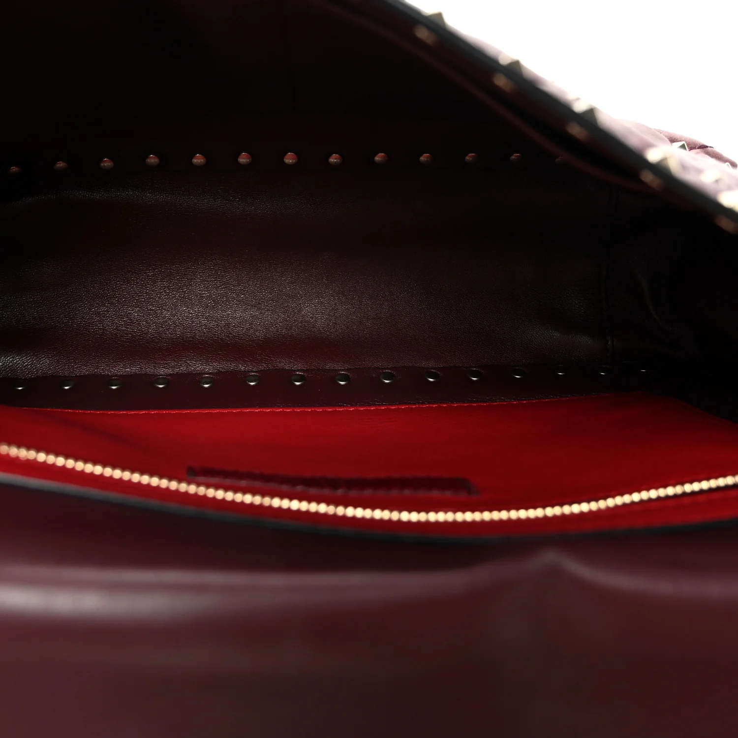 Nappa Large Rockstud Spike Shoulder Bag Rubin