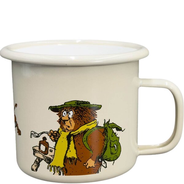 Radio Luxemburg emaljekopp 35 cl beige