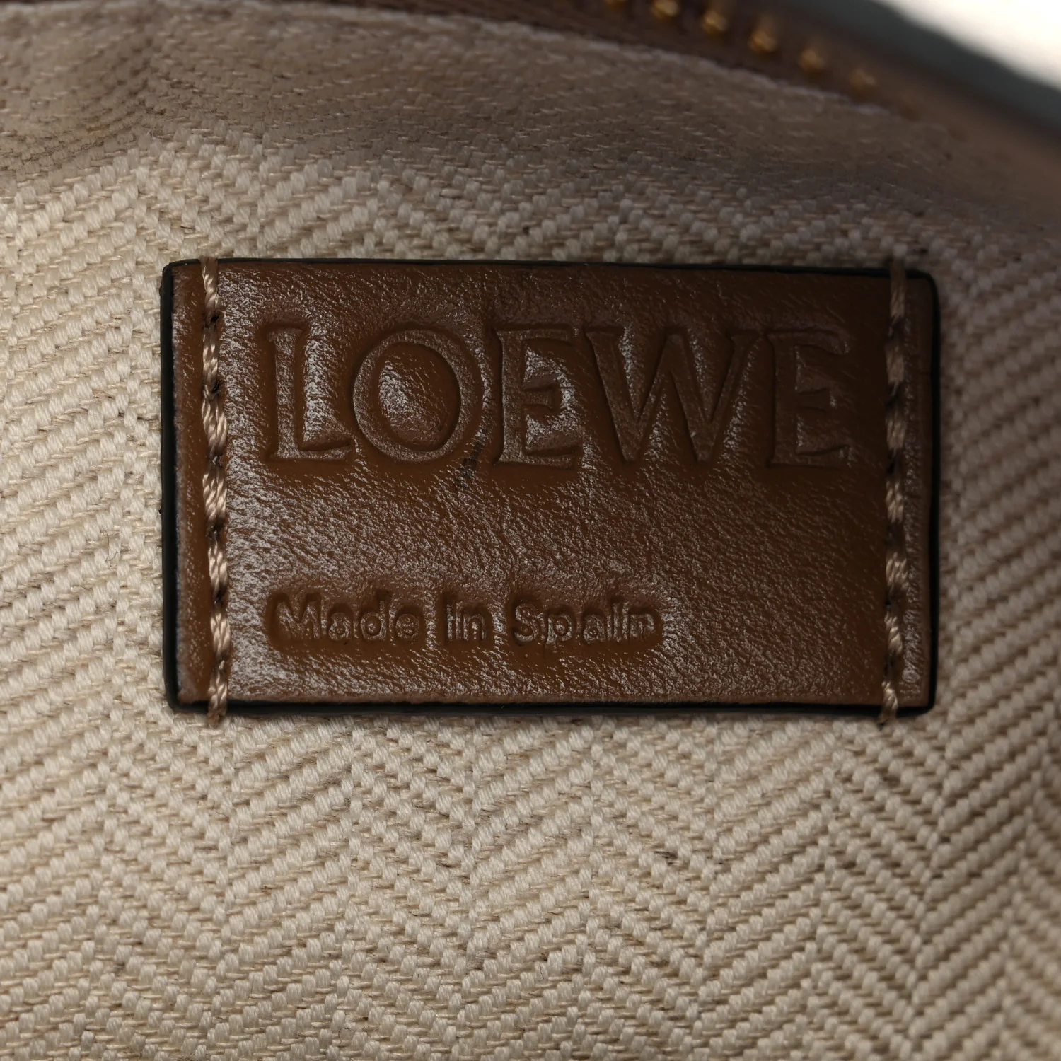 Grained Calfskin Small Puzzle Bag Sand Mink