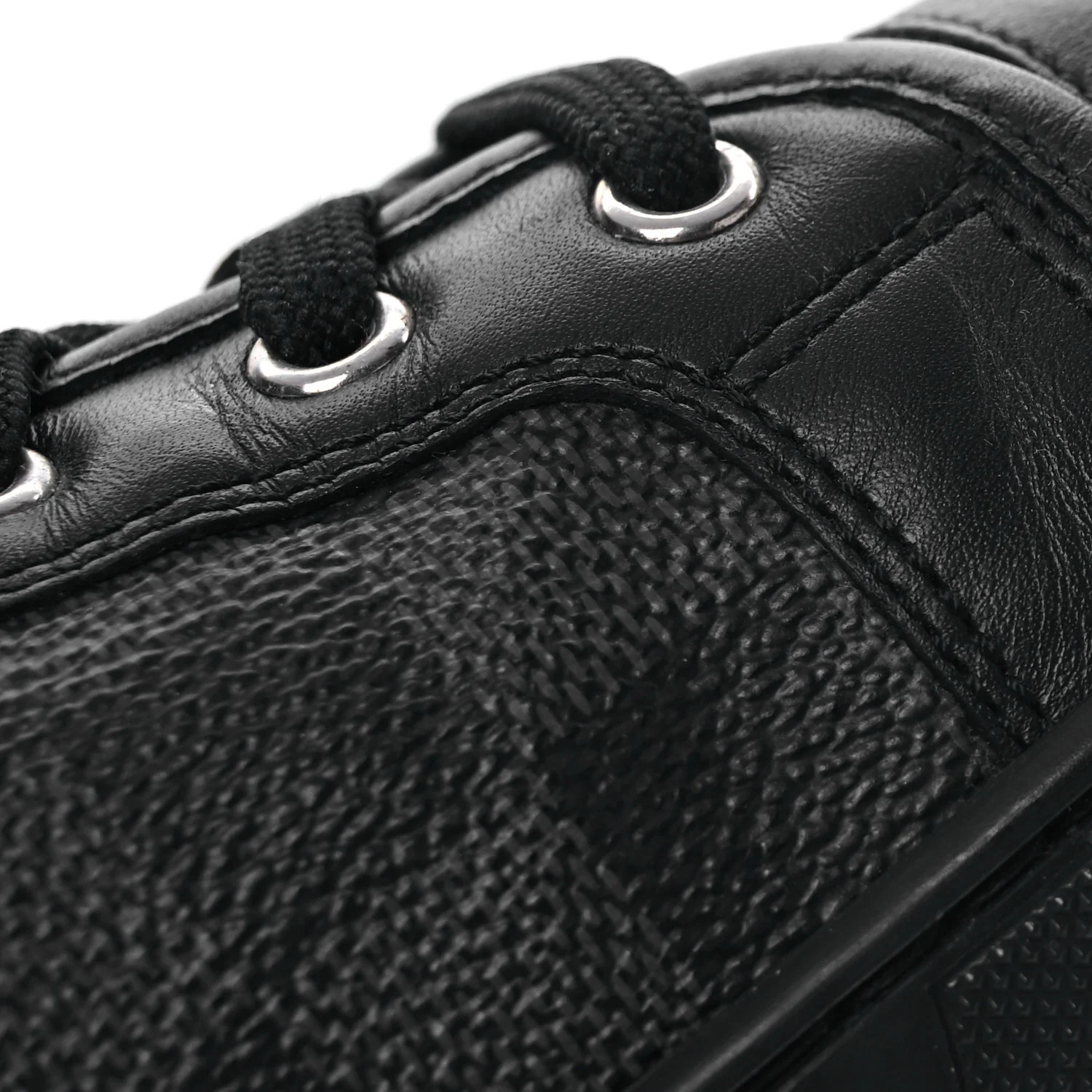 Calfskin Damier Graphite Sneakers 7.5