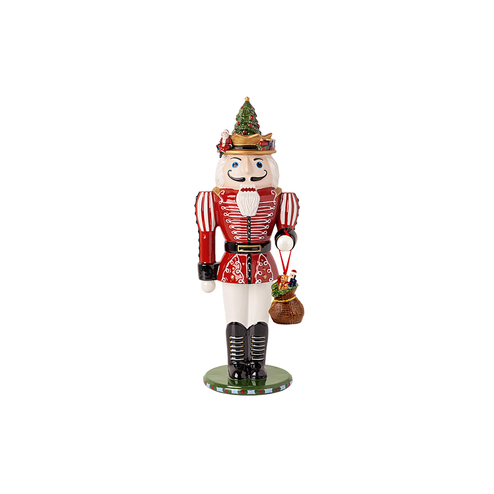 Christmas Toy's Christmas figurine - Multi-colored, 5.5'' x 4.9'' x 14.5'', porcelain