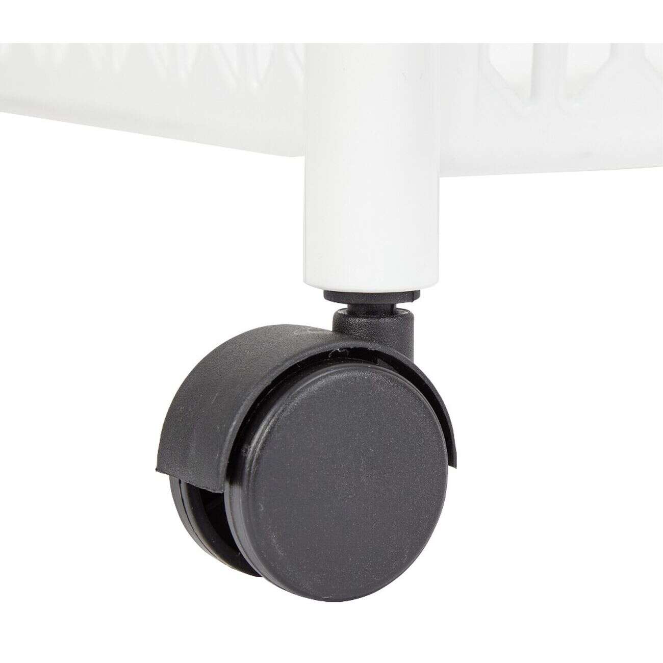 Desserte de cuisine 3 niveaux panières blanches