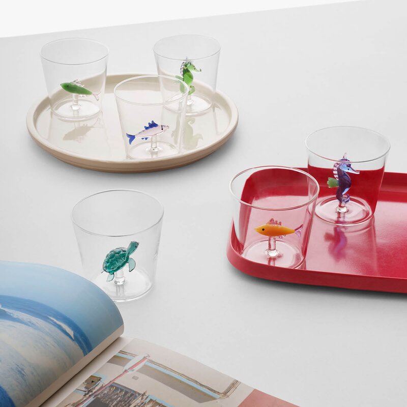 Marine Garden vannglass 35 cl skilpadde