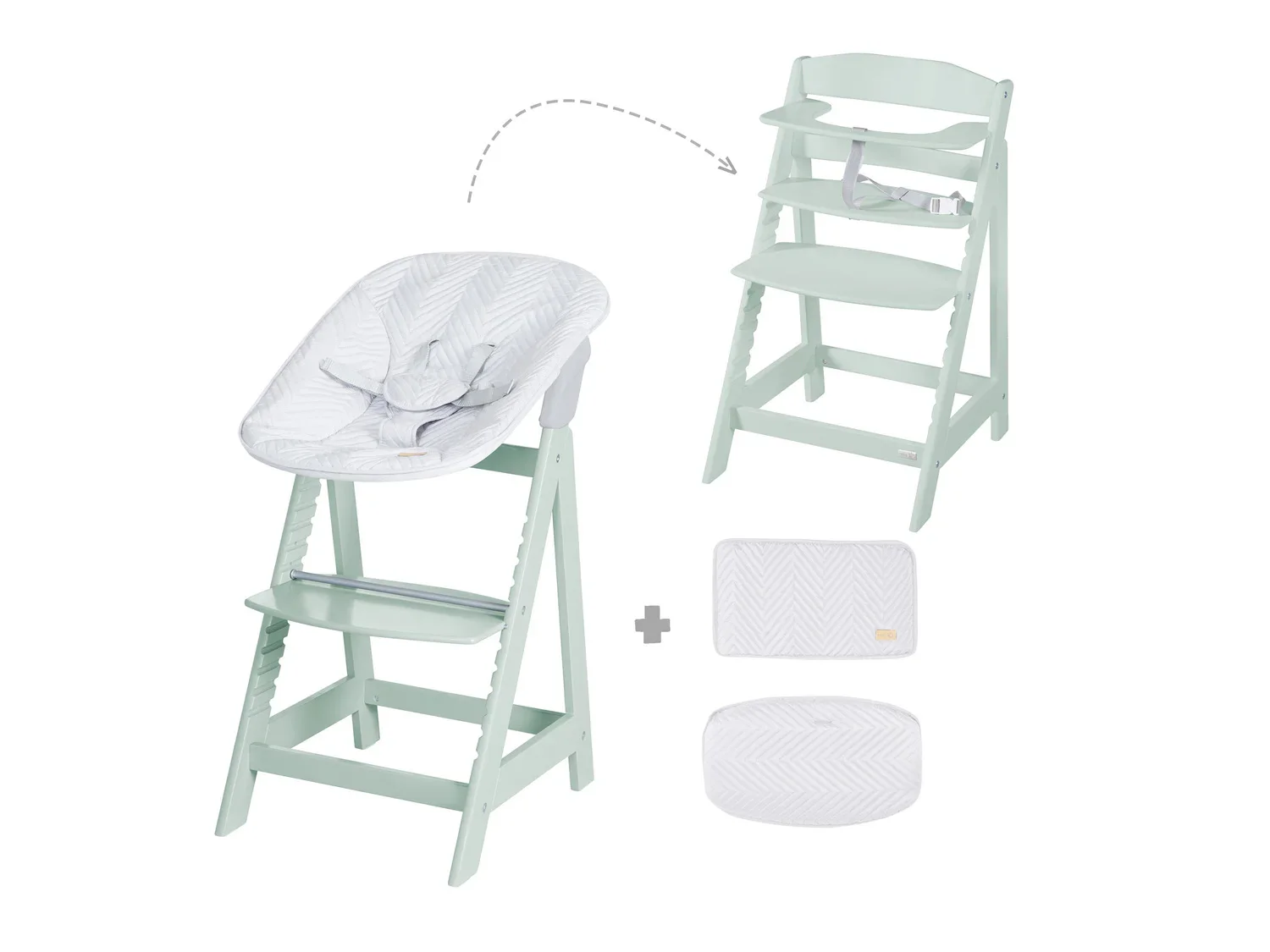 roba Planche  manger + Chaise haute volutive