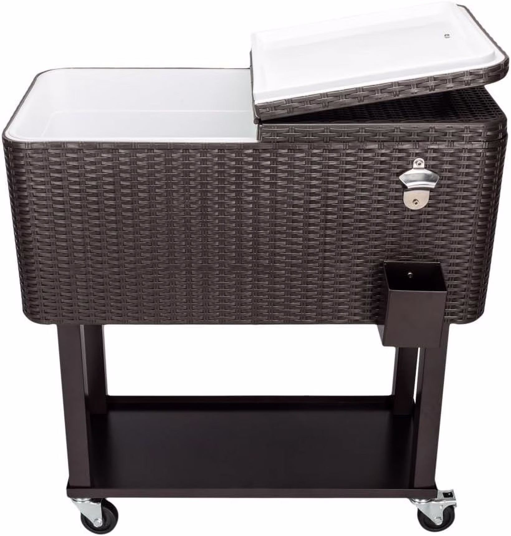 80 Quart Ice Chest Water Cooler with Bottle Opener, Milk White(Milk White) - Image 5