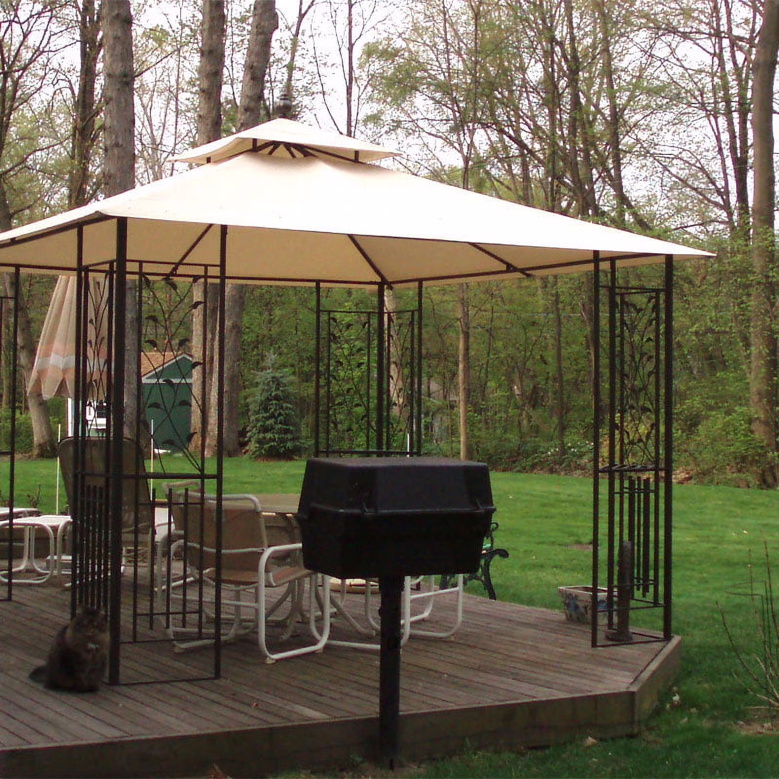 Garden Winds Replacement Canopy Top for Bond Leaf Gazebo - Riplock 350