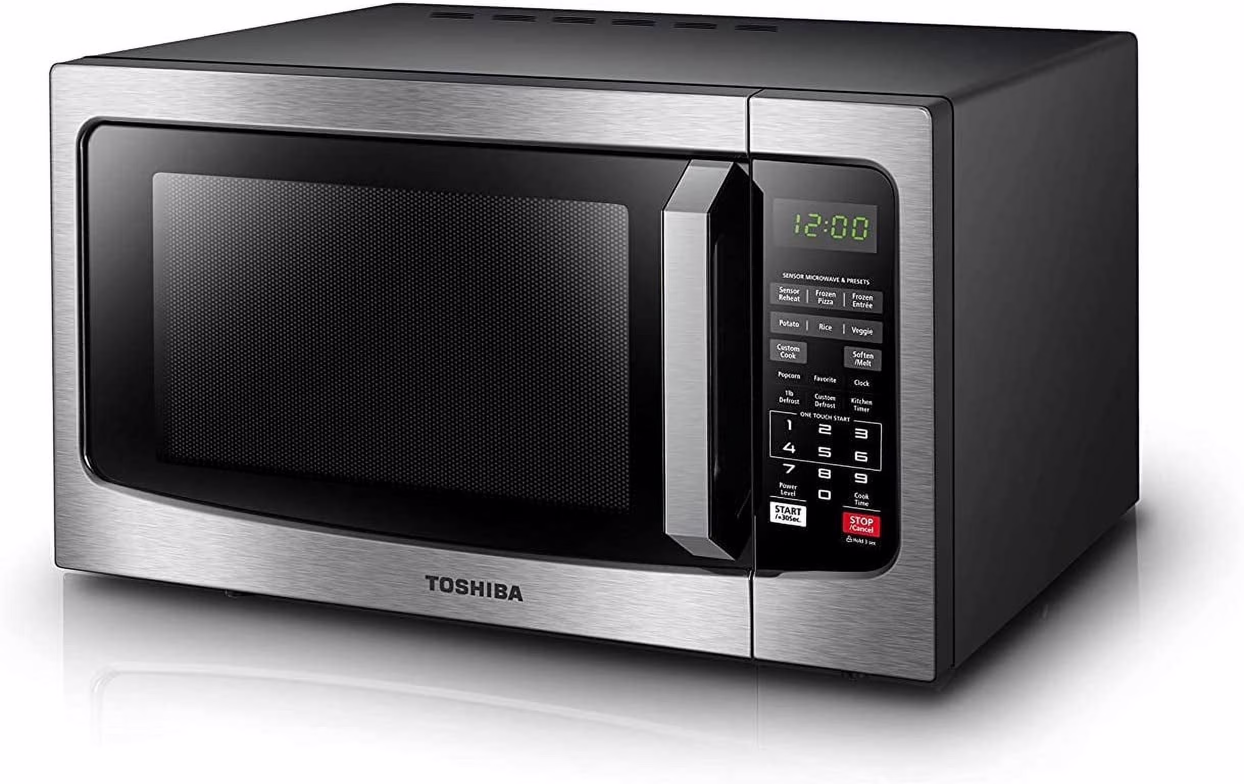 1.2 cu ft Countertop Microwave Ovens in Stainless Steel(Silver)