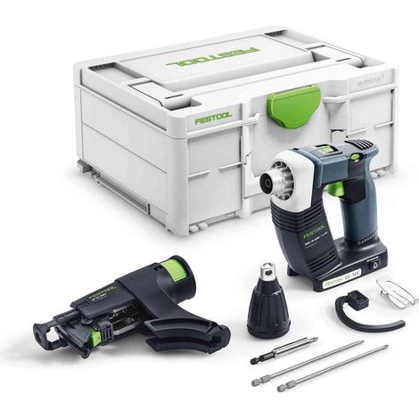Festool – Visseuse à plaque de plâtre sans fil 18V – Moteur EC-TEC sans charbons – Vissage rapide en série – 3,1Ah – 576504 — vue 1