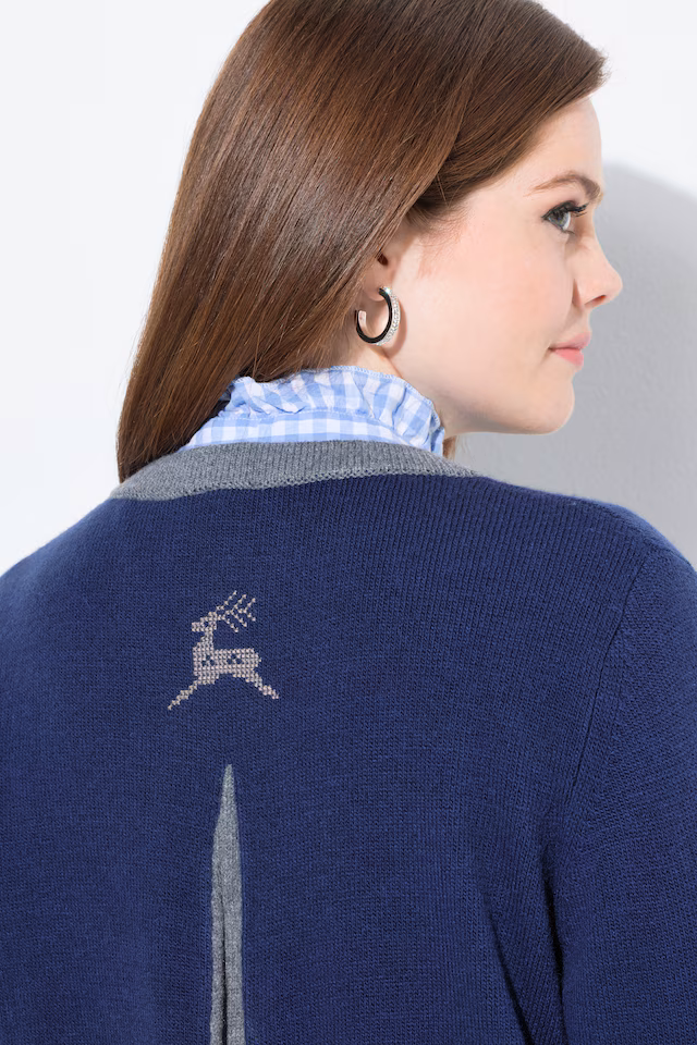 Traditional Button Front Long Sleeve Cardigan