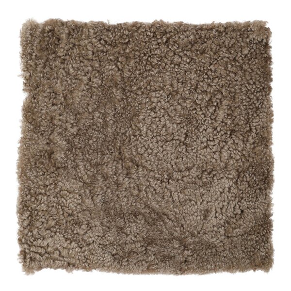 Sitteunderlag new zealand kort ull 40x40 cm sahara