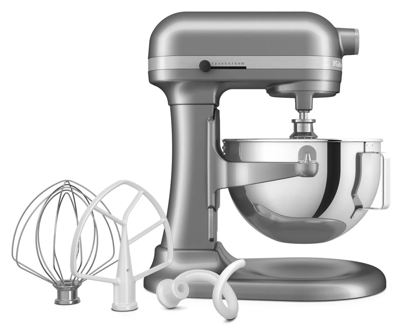 Restored Premium 5.5 Quart Bowl-Lift Stand Mixer, RKSM55 (Refurbished)(Contour Silver)