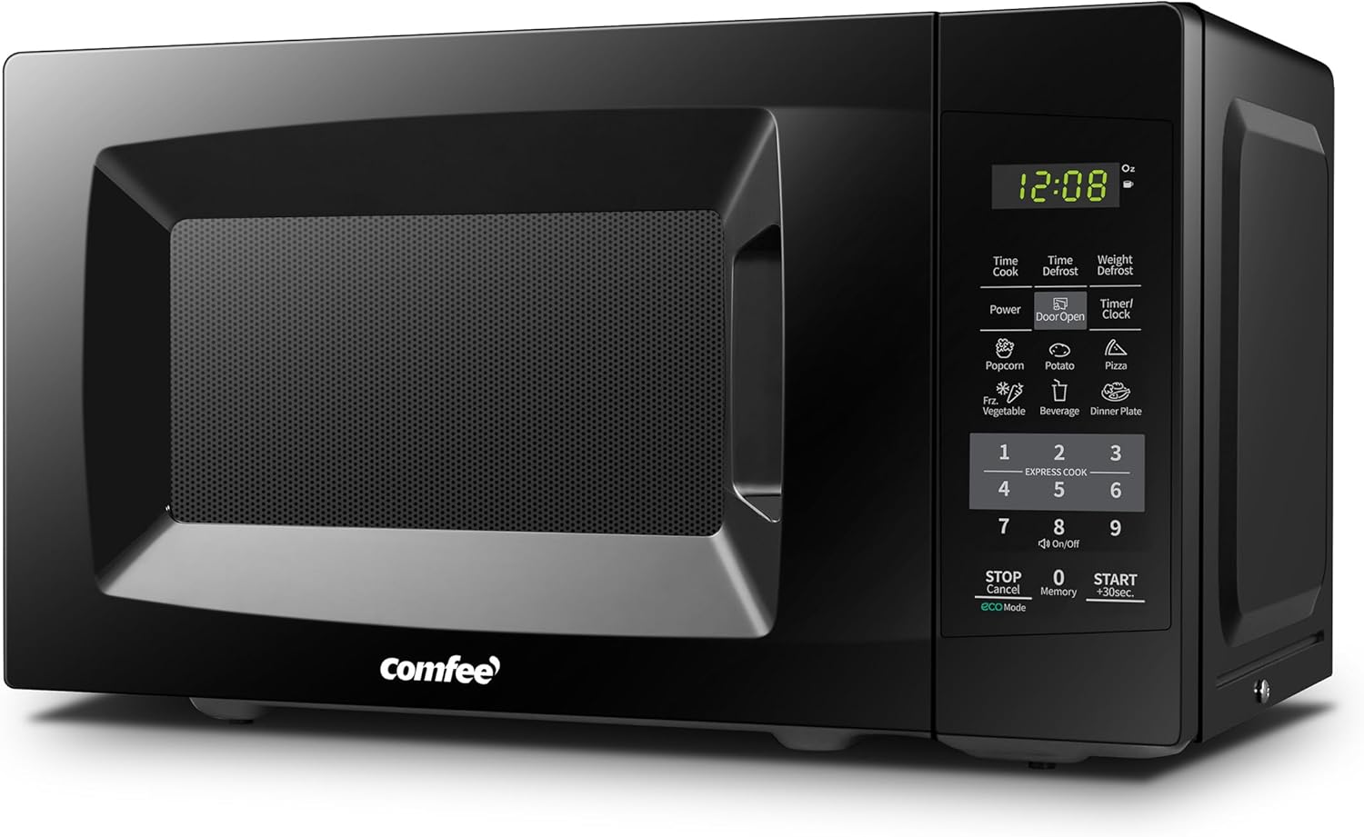 COMFEE' Countertop Microwave Oven, 0.7 Cu.Ft, 700W, Pearl White, ECO Mode