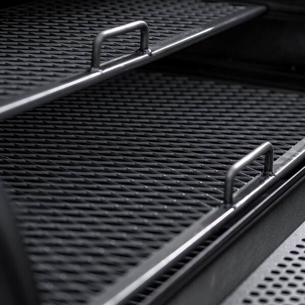 Grand Champ Charcoal Grill and Offset Smoker in Black Image 9