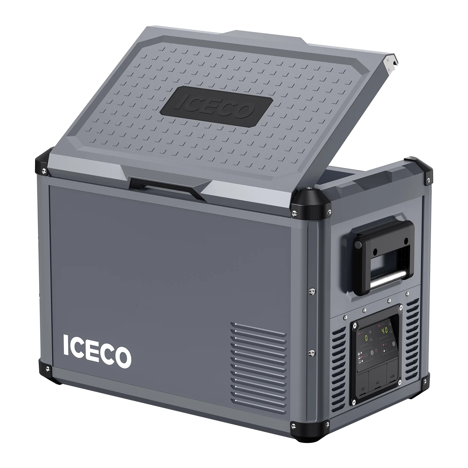 VL45 Pro Dual Zone 45QT Portable Cooler Grey - Image 2