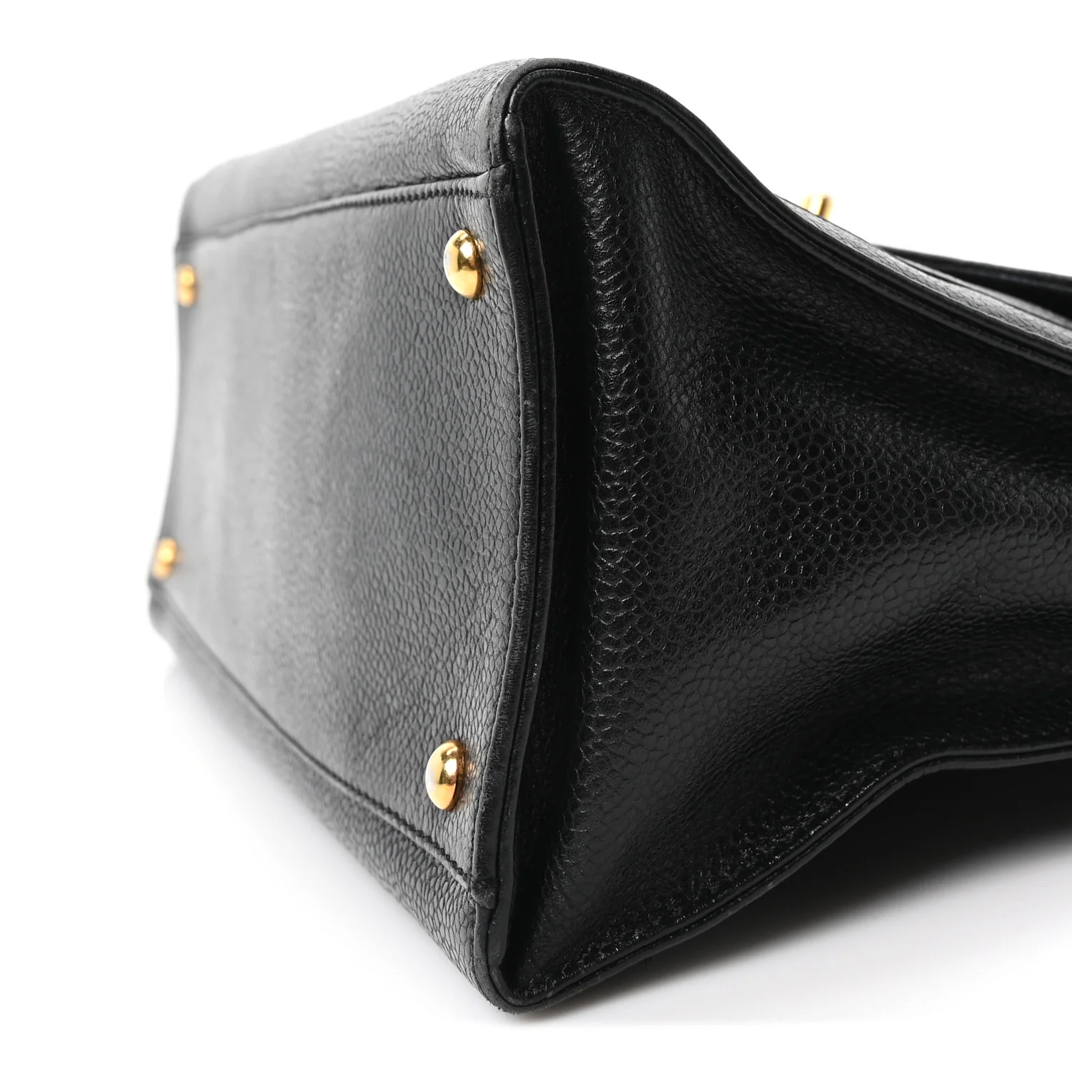 Caviar Flap Shoulder Bag Black