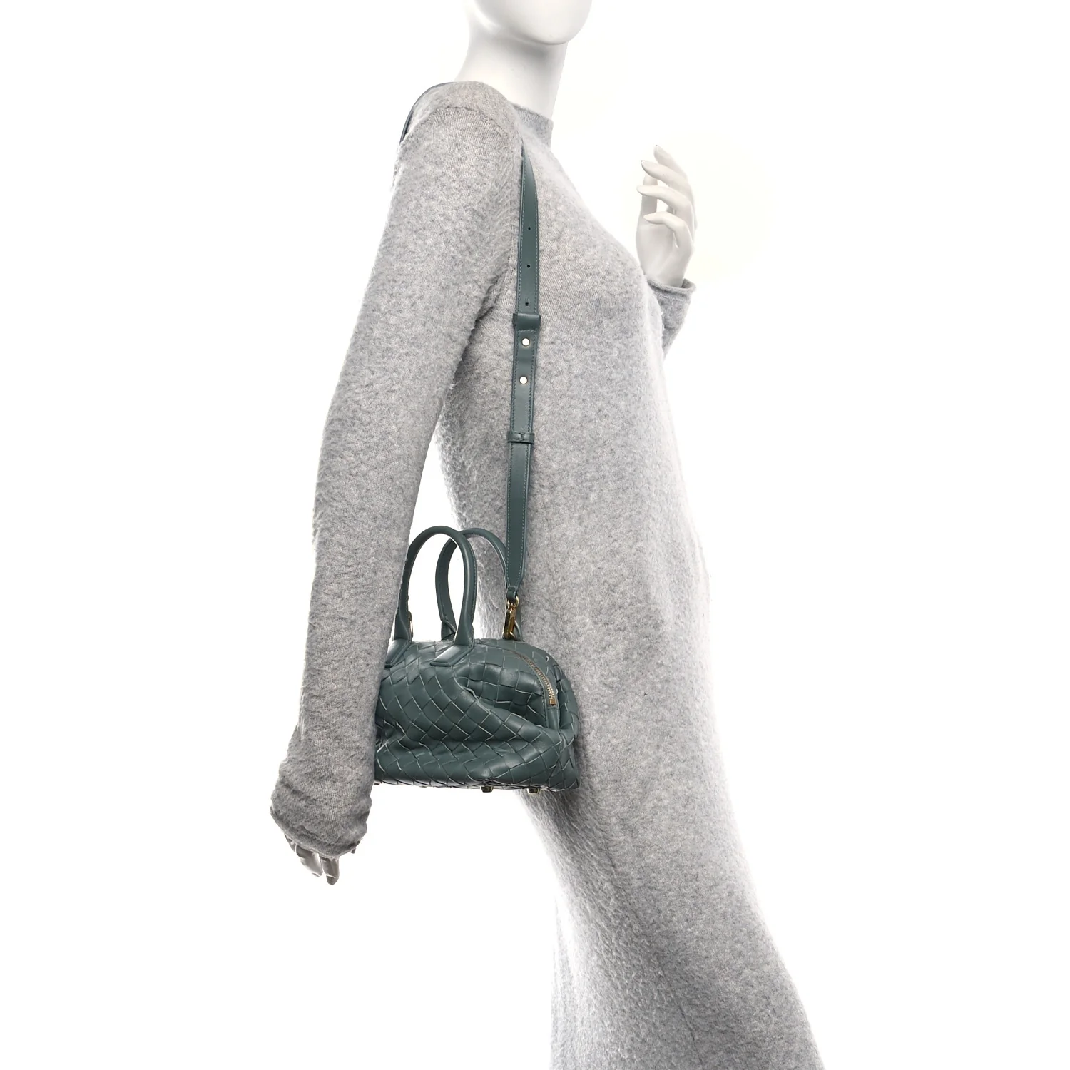 Nappa Intrecciato Bauletto Slate
