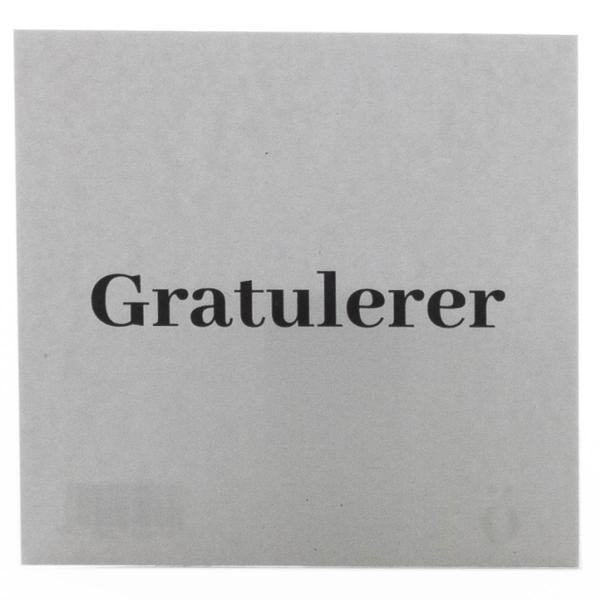 Kort 8x8cm gratulerer