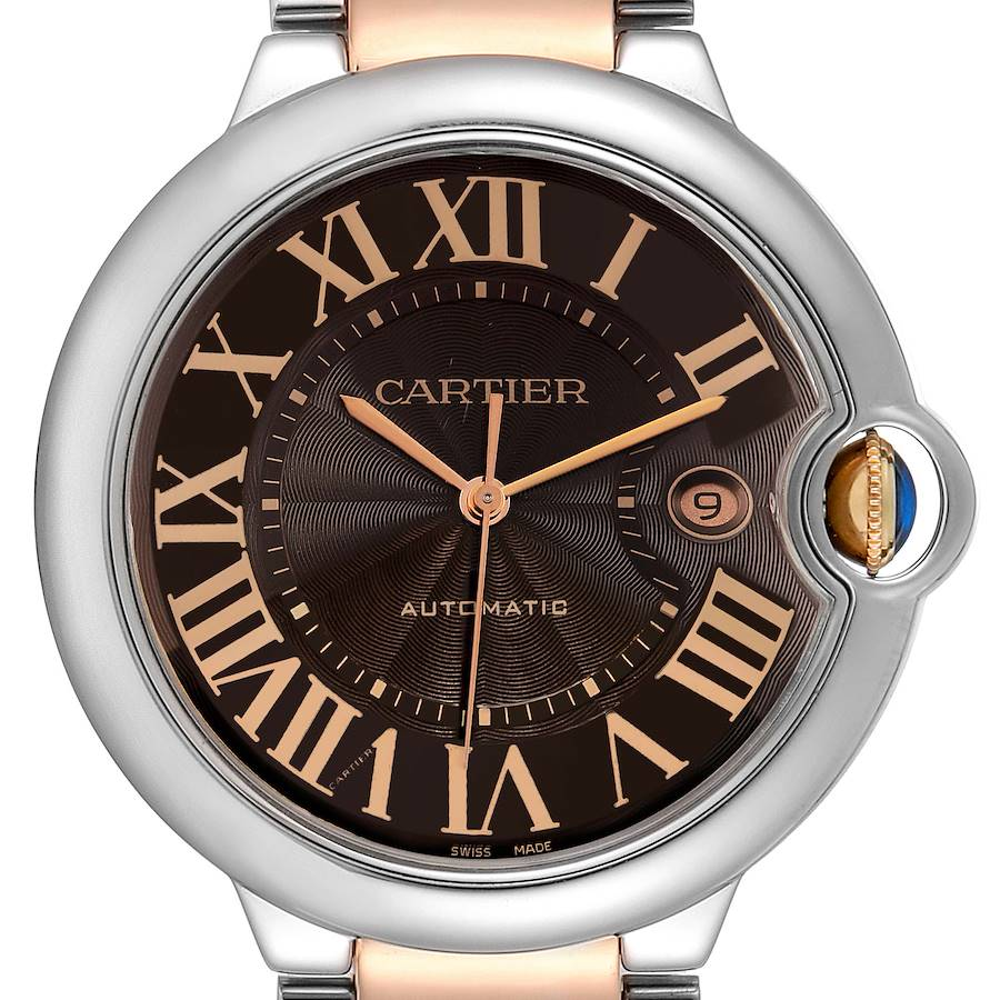[Super Clone]BALLON BLEU Rose Gold Mix Chocolate 42mm