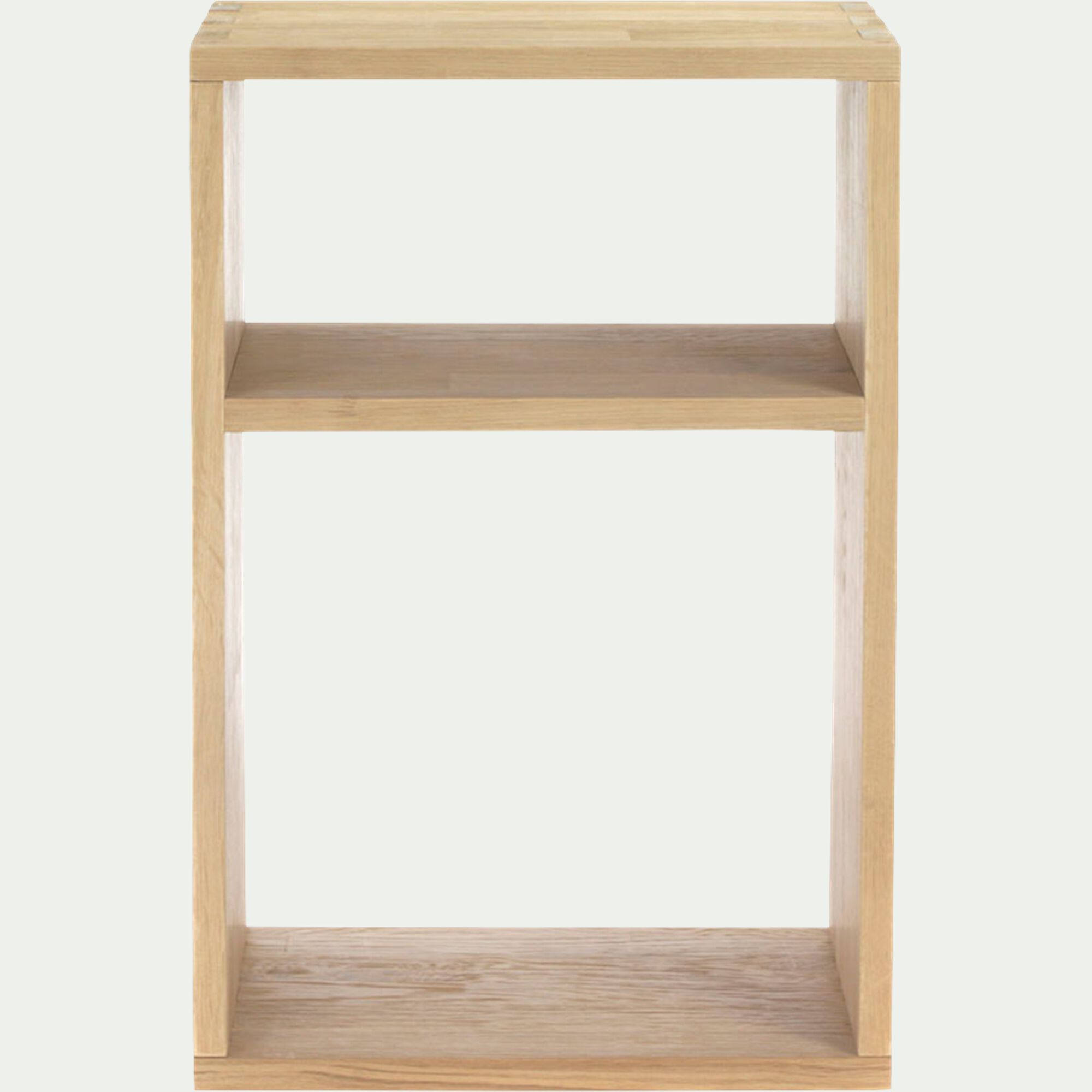 TASSIA - Étagère 2 cases en chêne - bois clair