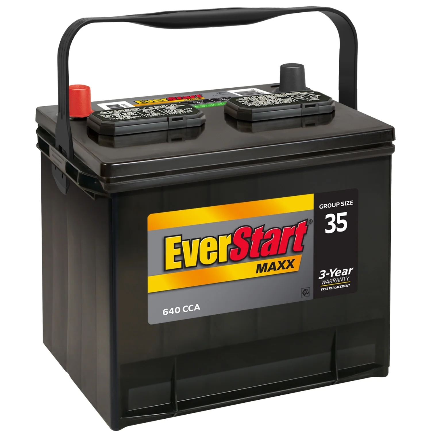 Maxx Lead Acid Automotive Battery, Group Size 35 12 Volt, 640 CCA(Single) - Image 2