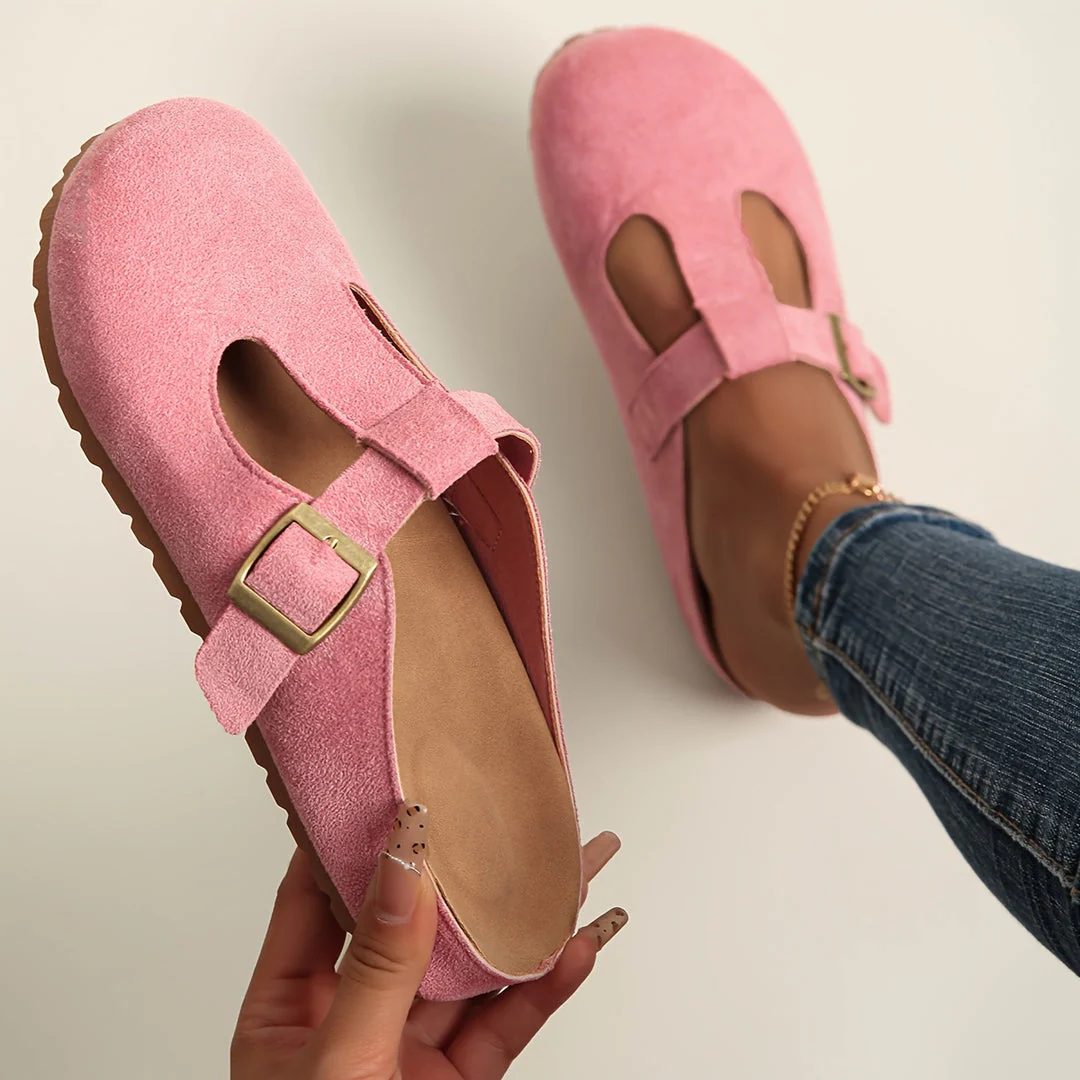 Chaussons en daim confortables à enfiler pour femmes et hommes