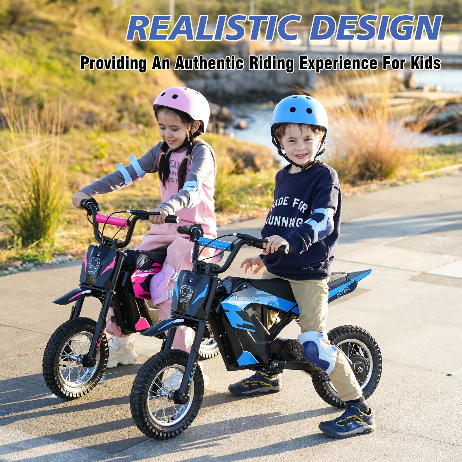 H12M 36V Electric Dirt Bike, 300W Electric Motorcycle 15.5MPH Max Speed, Ride On Toys motocross for Kids Teens, Blue(Blue) - Image 6