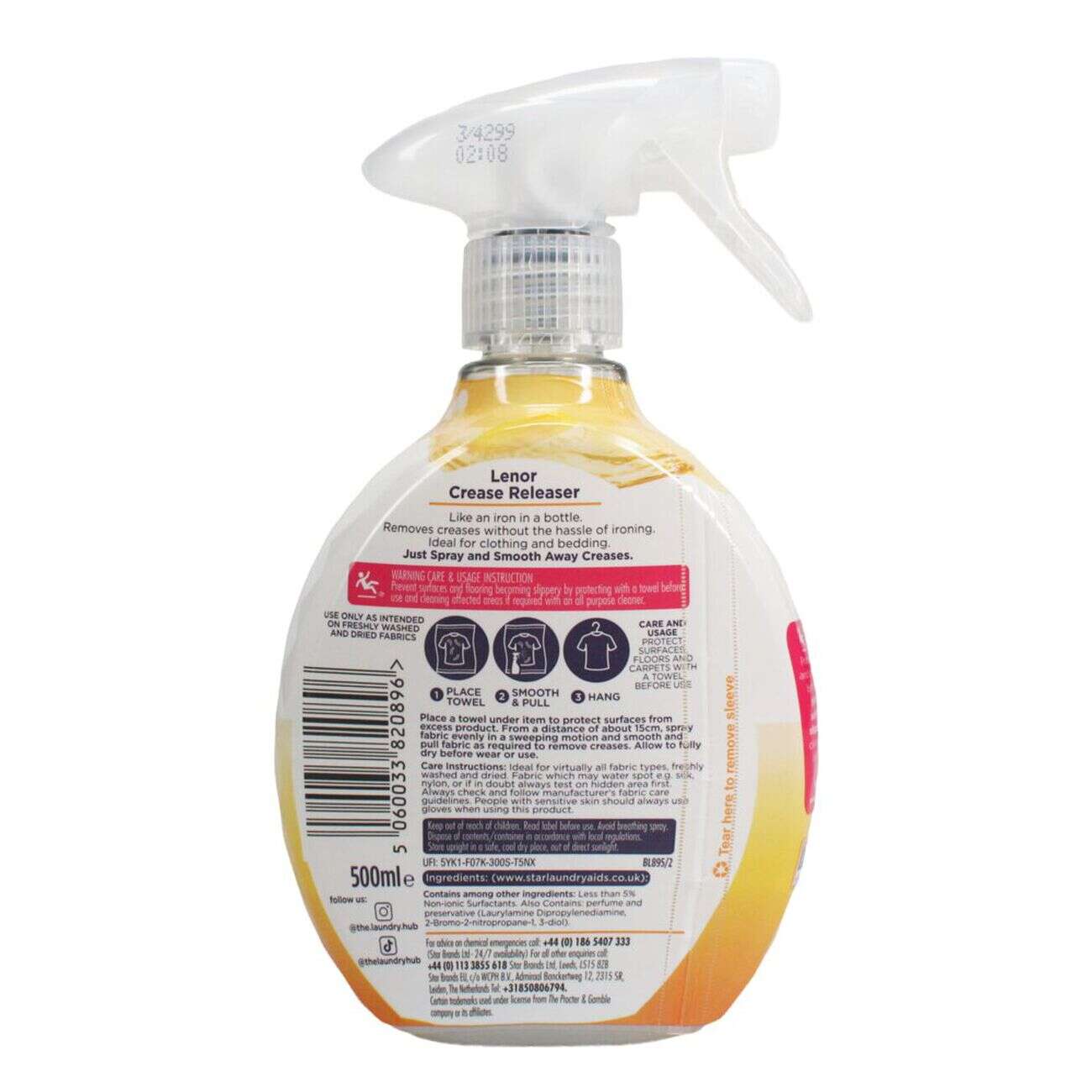 Spray défroissant Lenor Summer Breeze 500ml