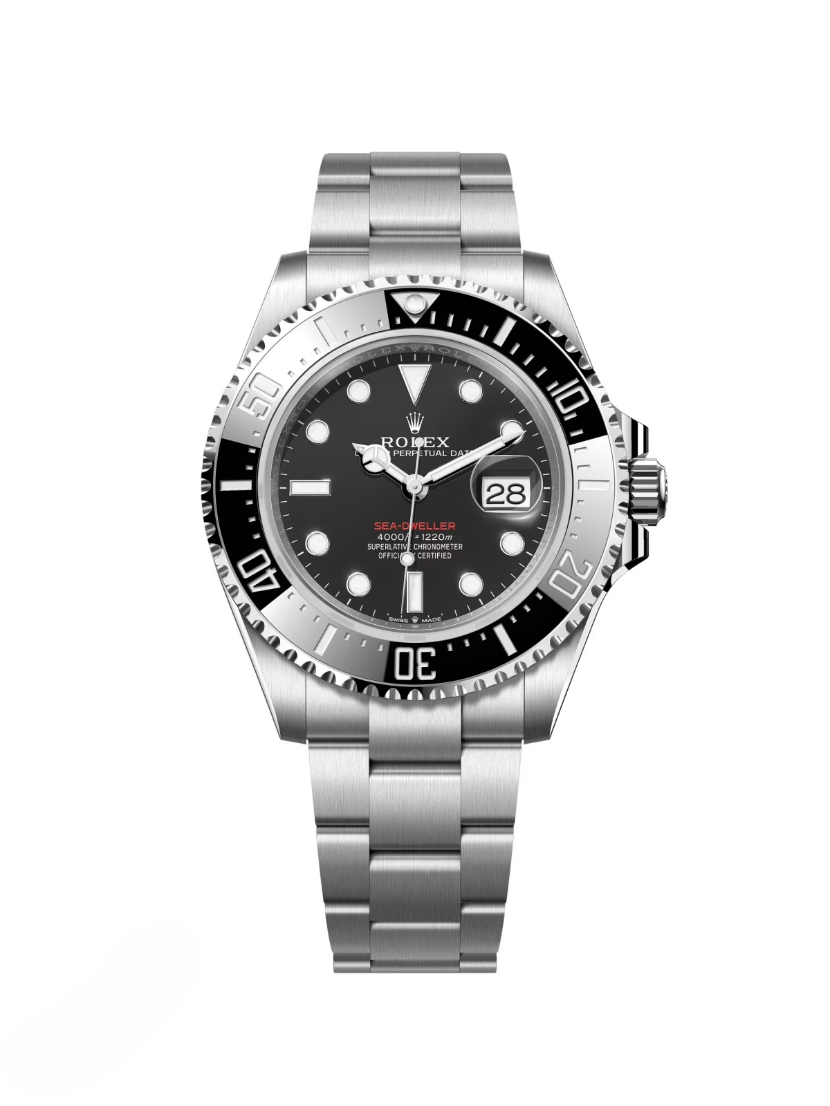[Super Clone]Rolex Sea-Dweller 126600 43mm Black Dial Stainless Steel Mens Watch