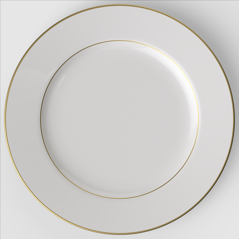 Anmut Serving tray - White, 13.3'', Premium Bone Porcelain