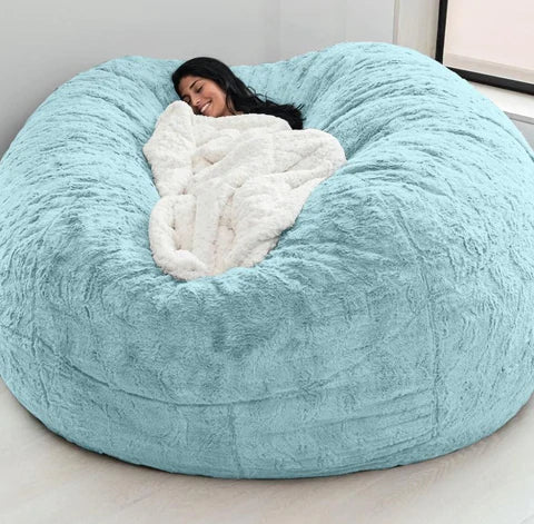 Immense pouf-canapé paresseux