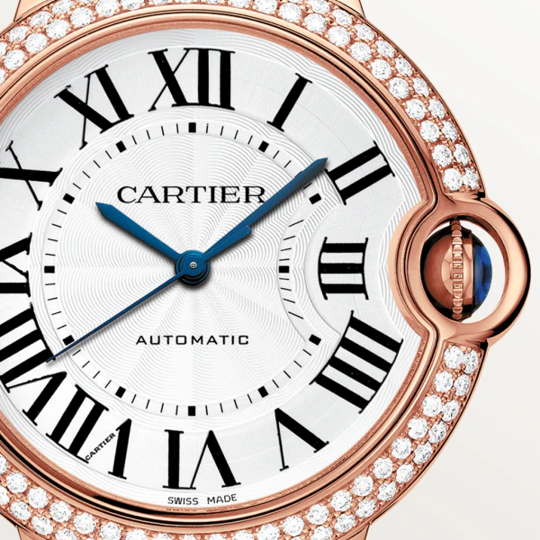 [Super Clone]BALLON BLEU Diamond Rose Gold 36mm