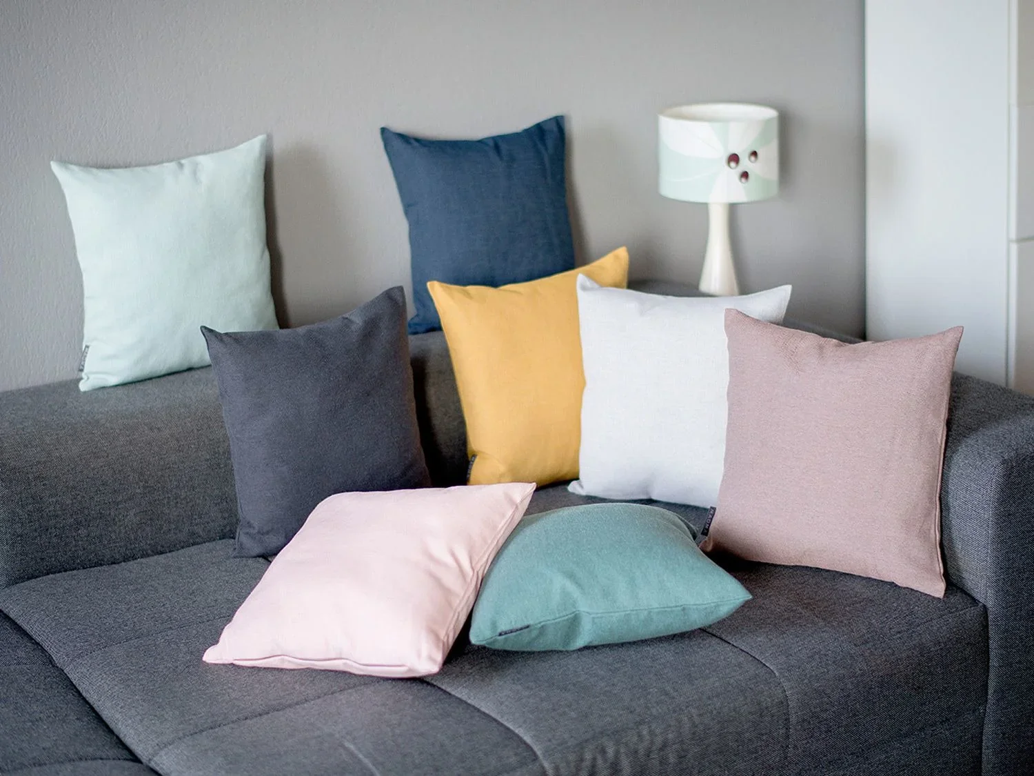 MAGMA Lot de 2 housses de coussin, 40 x 40 cm ou 50 x 50 cm