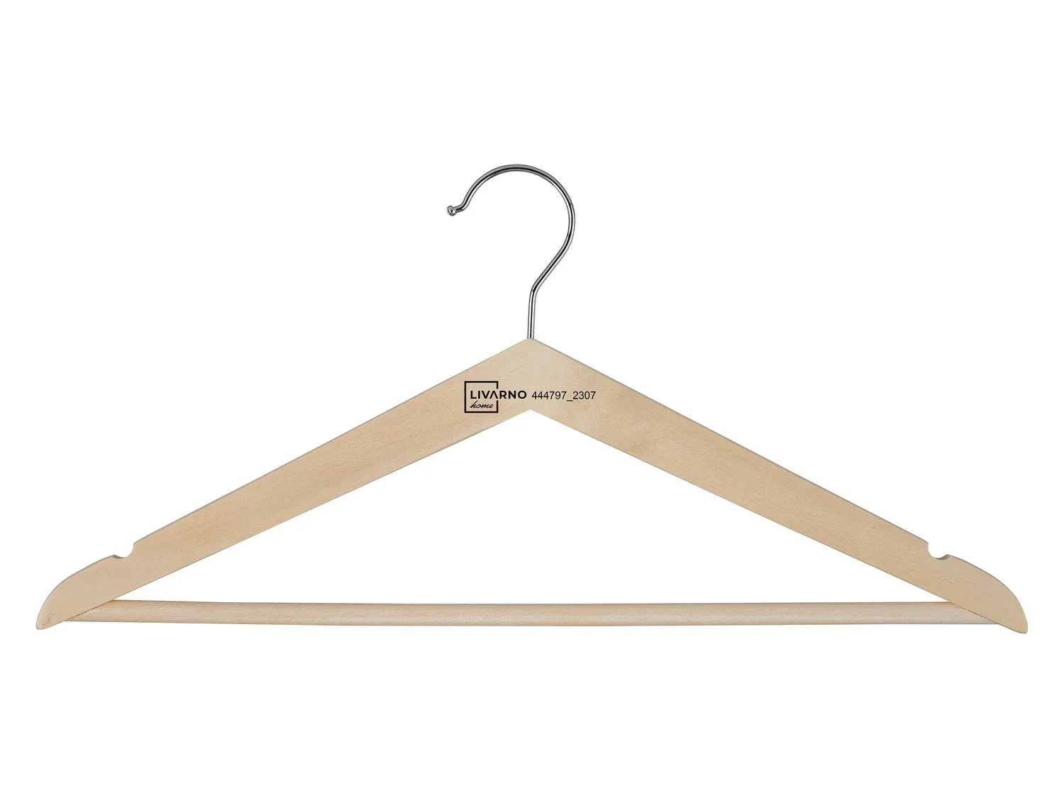 LIVARNO home Lot de 10 cintres en bois