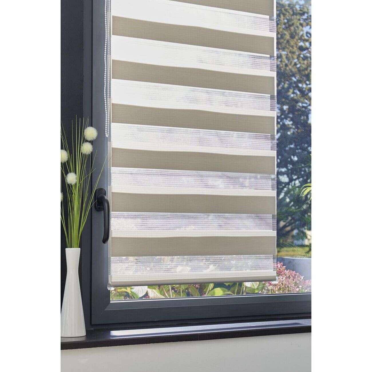 Store enrouleur avec ou sans perçage jour nuit gris 60x160cm