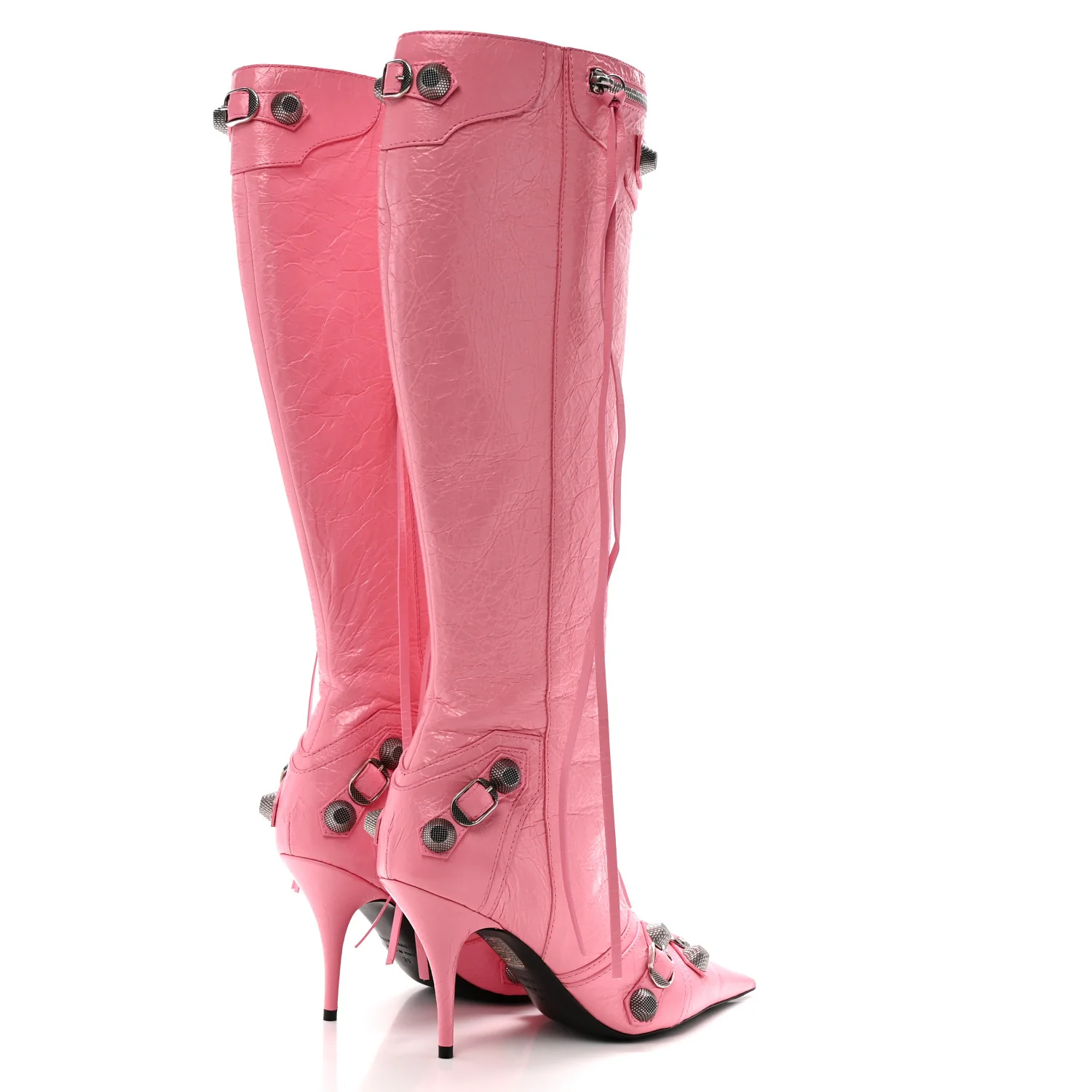 Agneau Arena Cagole 90mm Boots 39 Sweet Pink