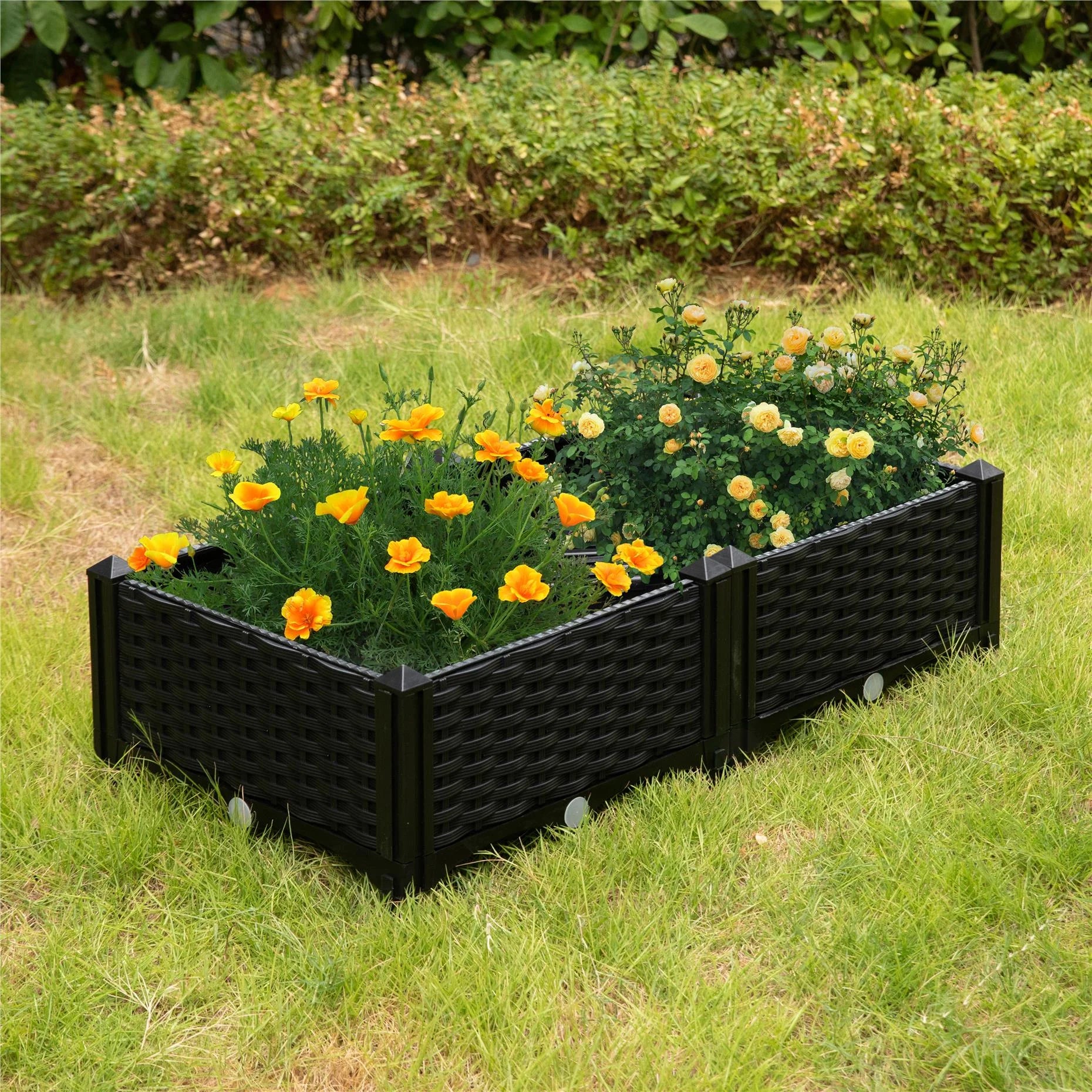 Raised Garden Bed Screwless Planter Bed, set of 4