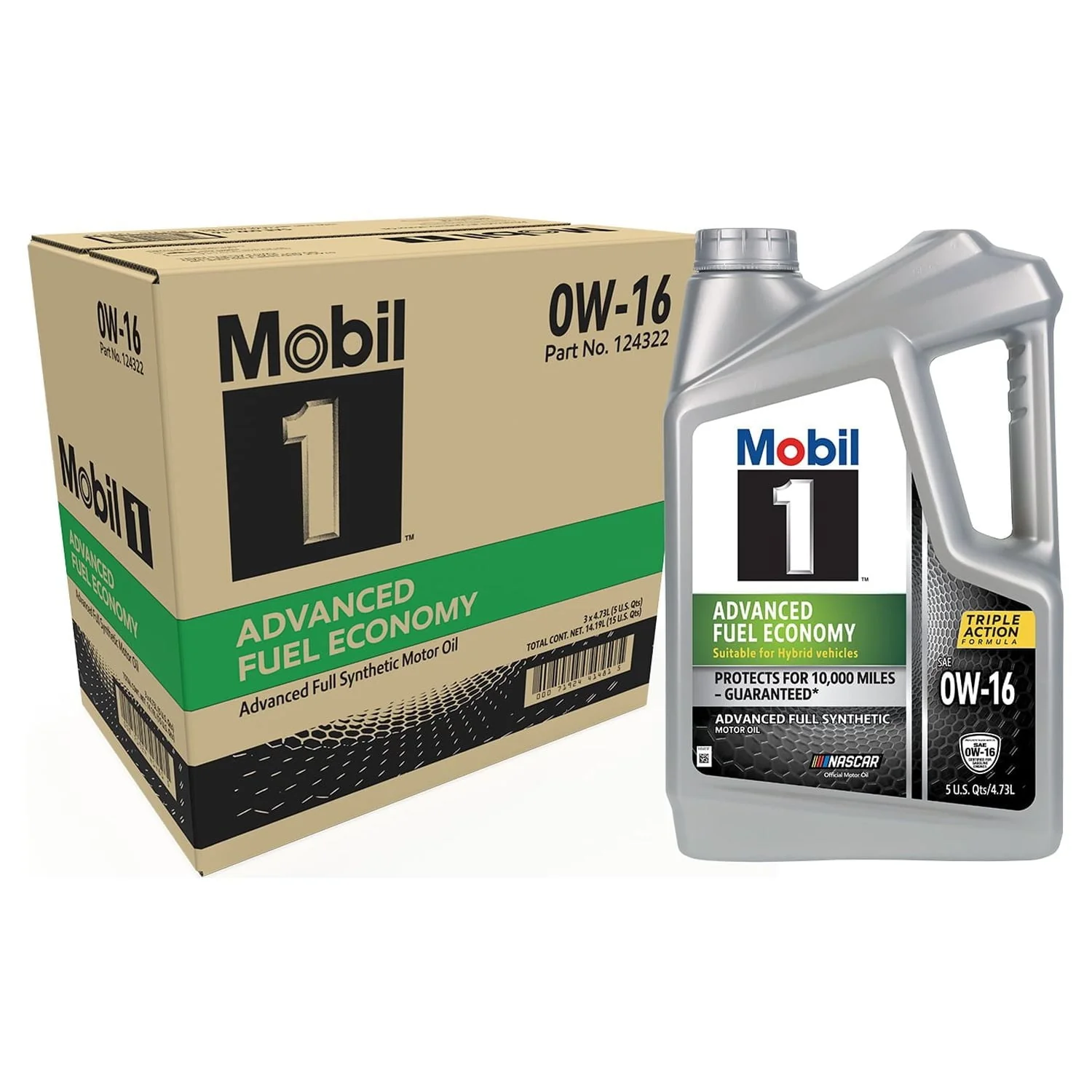 1 Advanced Fuel Economy Full Synthetic Motor Oil 0W-16, 5 qt (3 Pack) - Image 2